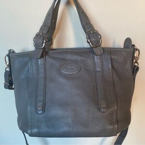 Tod's Charcoal Leather Tote
